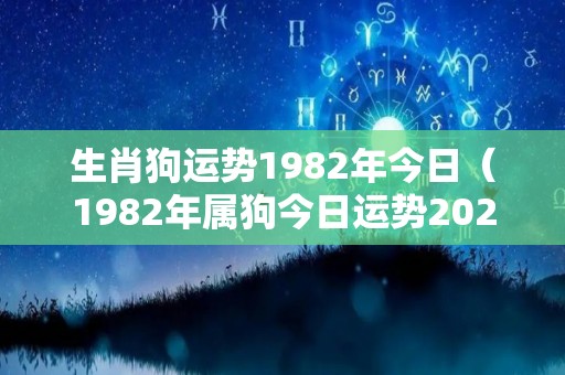 生肖狗运势1982年今日（1982年属狗今日运势2020年）