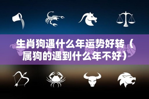 生肖狗遇什么年运势好转（属狗的遇到什么年不好）