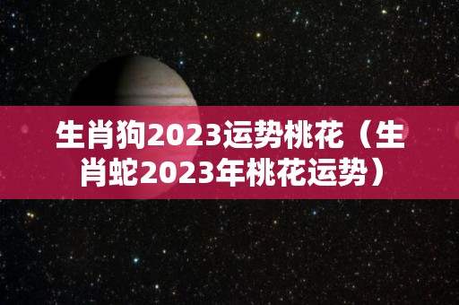 生肖狗2023运势桃花（生肖蛇2023年桃花运势）