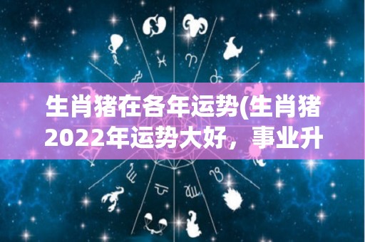 生肖猪在各年运势(生肖猪2022年运势大好，事业升职有望，财运不断招财，桃花运旺！)