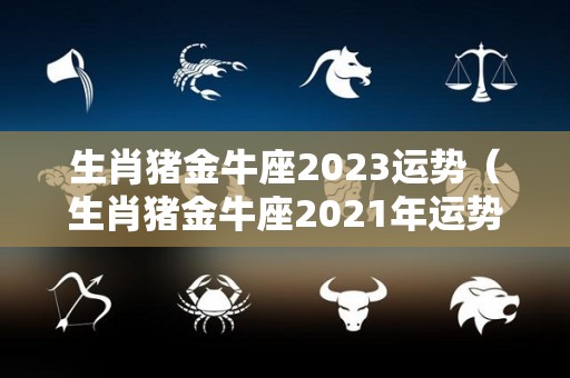 生肖猪金牛座2023运势（生肖猪金牛座2021年运势）