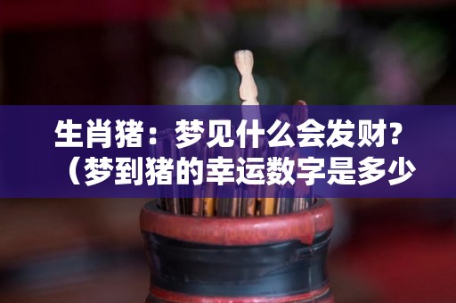 生肖猪：梦见什么会发财？（梦到猪的幸运数字是多少）