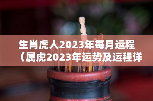 生肖虎人2023年每月运程（属虎2023年运势及运程详解每月）