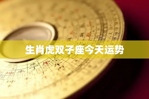 生肖虎双子座今天运势