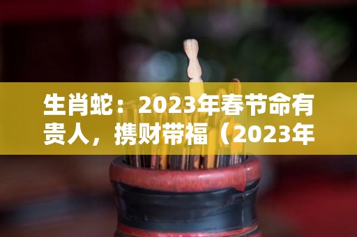 生肖蛇：2023年春节命有贵人，携财带福（2023年生肖蛇运势大全）