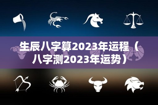 生辰八字算2023年运程（八字测2023年运势）