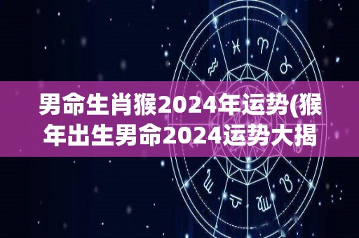 男命生肖猴2024年运势(猴年出生男命2024运势大揭秘！)