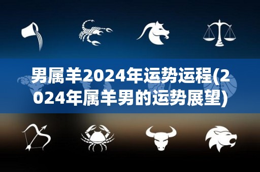 男属羊2024年运势运程(2024年属羊男的运势展望)