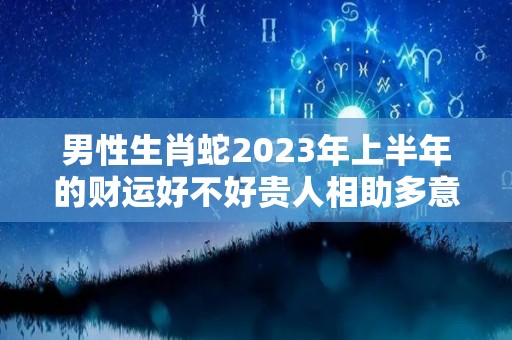 男性生肖蛇2023年上半年的财运好不好贵人相助多意外之财（蛇年出生的人2023年运程每月运势）