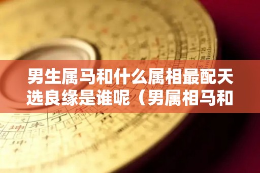 男生属马和什么属相最配天选良缘是谁呢（男属相马和什么配最佳）