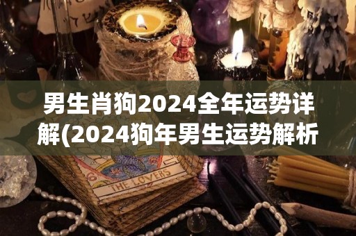 男生肖狗2024全年运势详解(2024狗年男生运势解析)