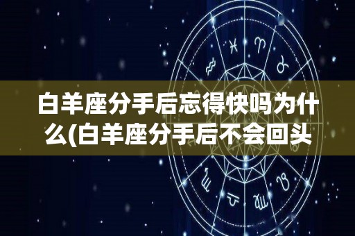 白羊座分手后忘得快吗为什么(白羊座分手后不会回头的十大表)