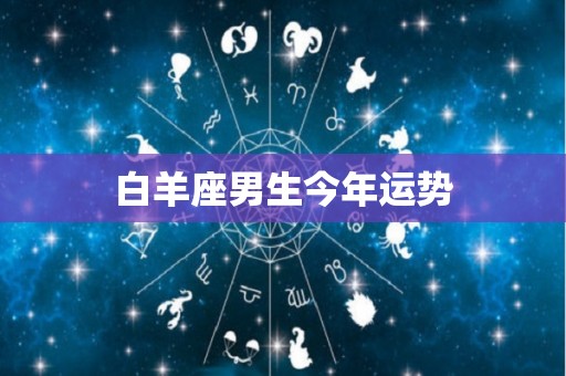 白羊座男生今年运势