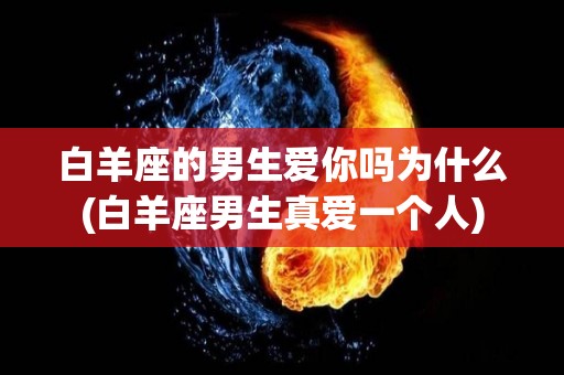 白羊座的男生爱你吗为什么(白羊座男生真爱一个人)