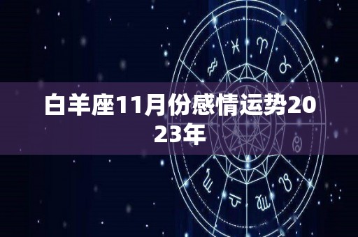 白羊座11月份感情运势2023年
