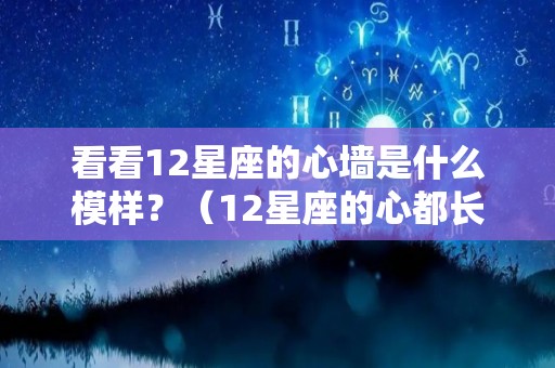 看看12星座的心墙是什么模样？（12星座的心都长哪了图）
