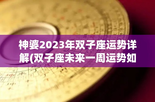 神婆2023年双子座运势详解(双子座未来一周运势如何)