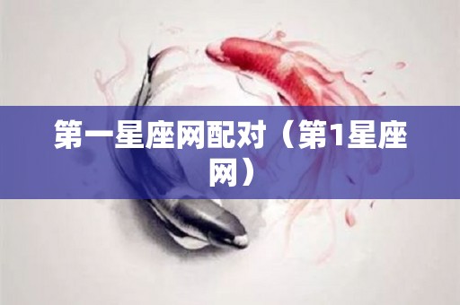 第一星座网配对（第1星座网）