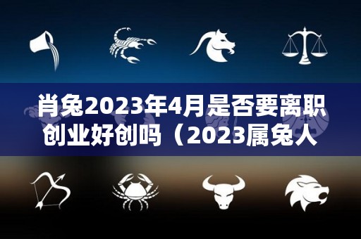 肖兔2023年4月是否要离职创业好创吗（2023属兔人全年12个月运势）