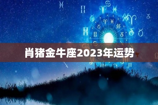 肖猪金牛座2023年运势