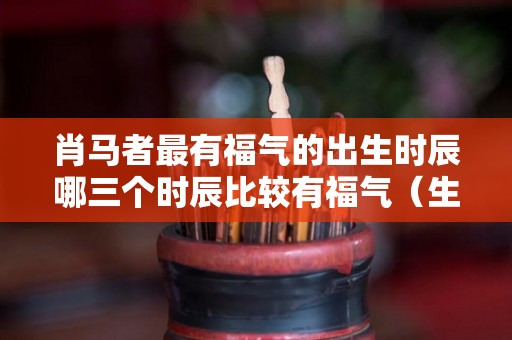 肖马者最有福气的出生时辰哪三个时辰比较有福气（生肖马什么时间出生最好）