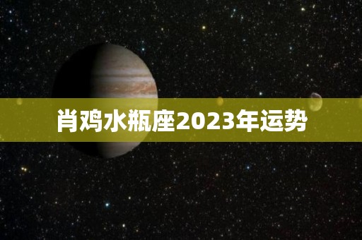肖鸡水瓶座2023年运势