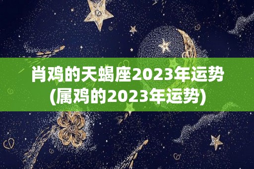 肖鸡的天蝎座2023年运势(属鸡的2023年运势)
