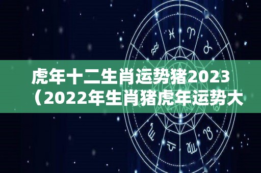 虎年十二生肖运势猪2023（2022年生肖猪虎年运势大全）