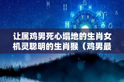 让属鸡男死心塌地的生肖女机灵聪明的生肖猴（鸡男最宠哪个生肖女）