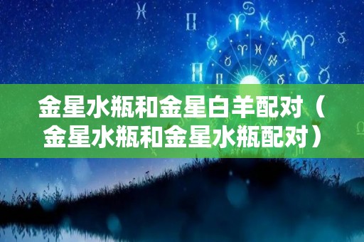 金星水瓶和金星白羊配对（金星水瓶和金星水瓶配对）