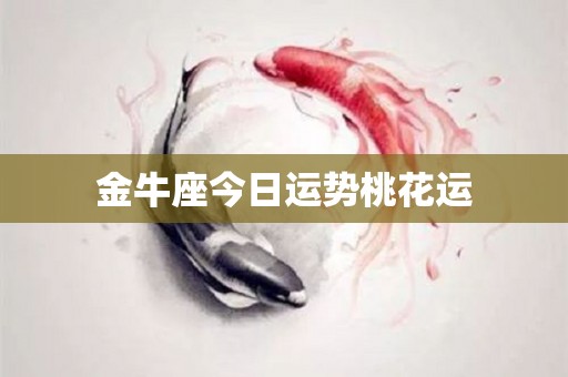金牛座今日运势桃花运