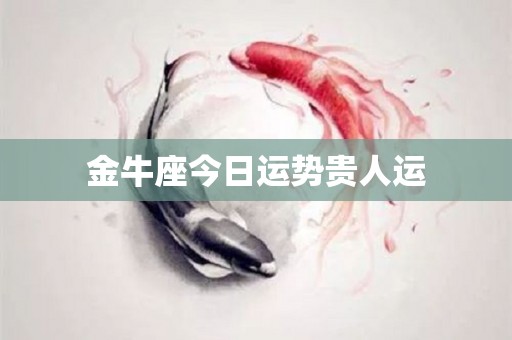 金牛座今日运势贵人运