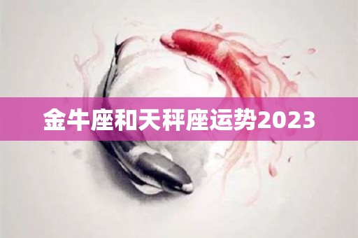 金牛座和天秤座运势2023