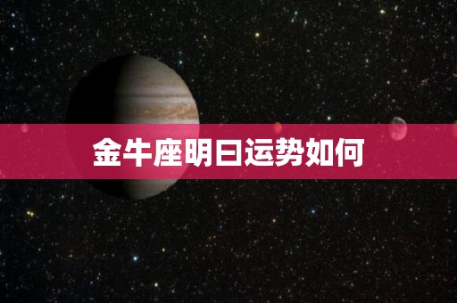 金牛座明曰运势如何