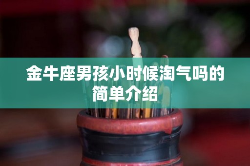 金牛座男孩小时候淘气吗的简单介绍