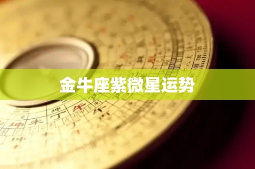 金牛座紫微星运势