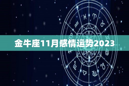 金牛座11月感情运势2023