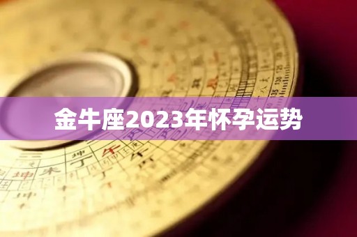 金牛座2023年怀孕运势