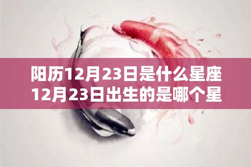 阳历12月23日是什么星座12月23日出生的是哪个星座（阳历12月23日出生的人是什么星座的?）