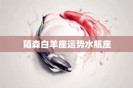 陌森白羊座运势水瓶座