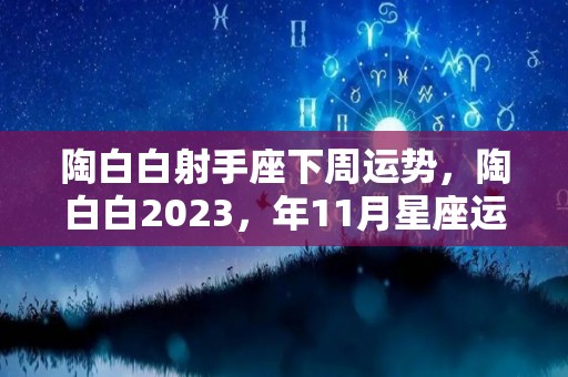 陶白白射手座下周运势，陶白白2023，年11月星座运势