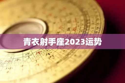 青衣射手座2023运势