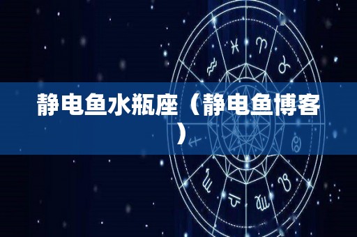 静电鱼水瓶座（静电鱼博客）