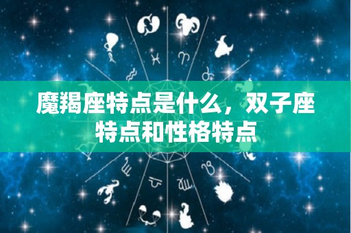 魔羯座特点是什么，双子座特点和性格特点