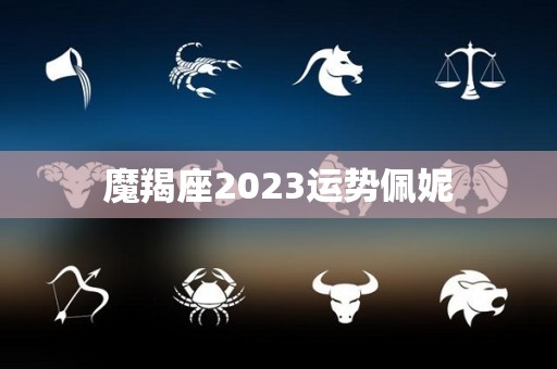 魔羯座2023运势佩妮