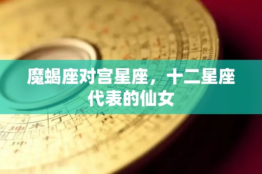 魔蝎座对宫星座，十二星座代表的仙女