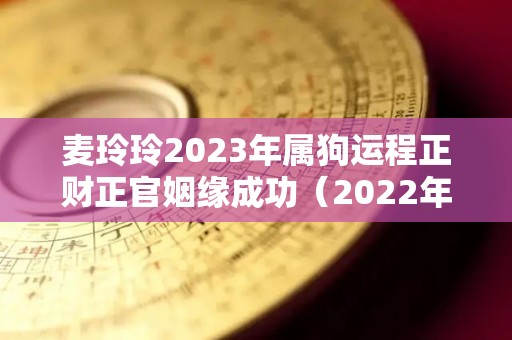 麦玲玲2023年属狗运程正财正官姻缘成功（2022年属狗麦玲玲）