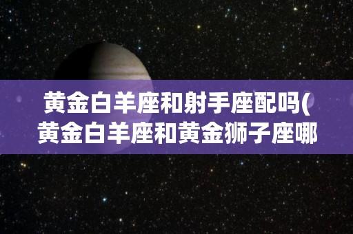黄金白羊座和射手座配吗(黄金白羊座和黄金狮子座哪个好)