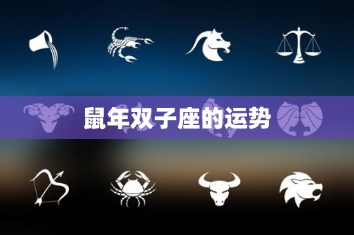 鼠年双子座的运势