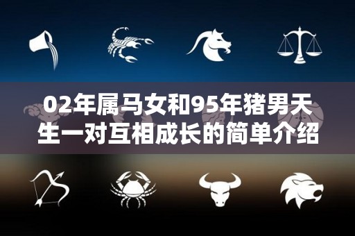 02年属马女和95年猪男天生一对互相成长的简单介绍